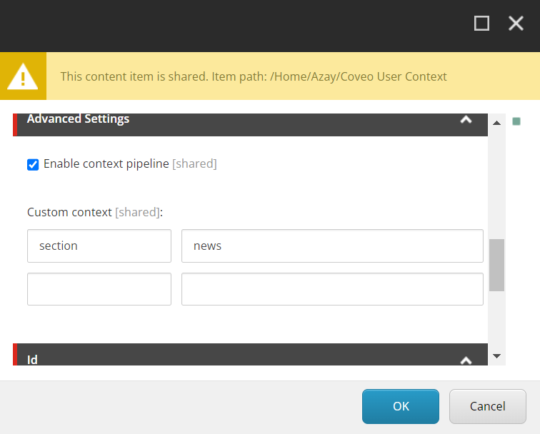 Custom context | Coveo