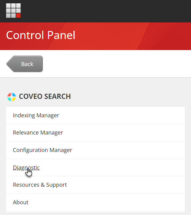 The Diagnostic Page | Coveo
