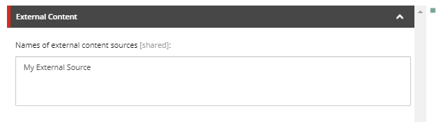 Adding an external source to the Coveo Search Interface component data source in the Sitecore Experience Editor | Coveo