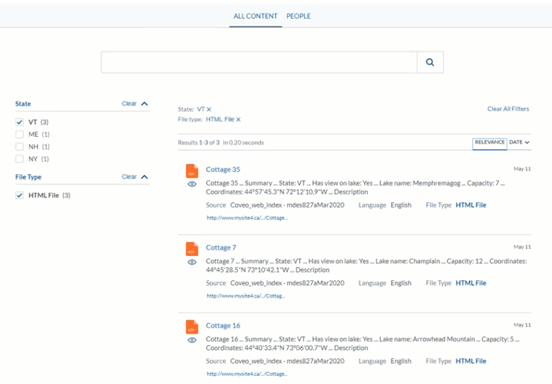 Hosted search page example | Coveo for Sitecore 5
