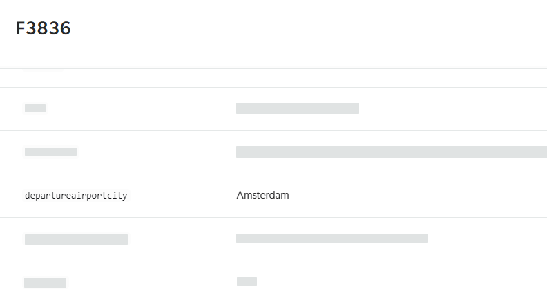 Flight departure airport city computed field value in Content Browser | Coveo for Sitecore 5