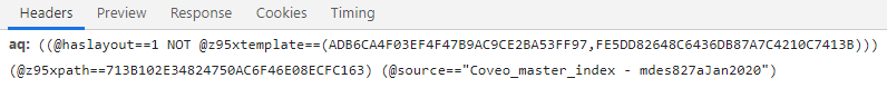 Query Filter AQ | Coveo for Sitecore 5