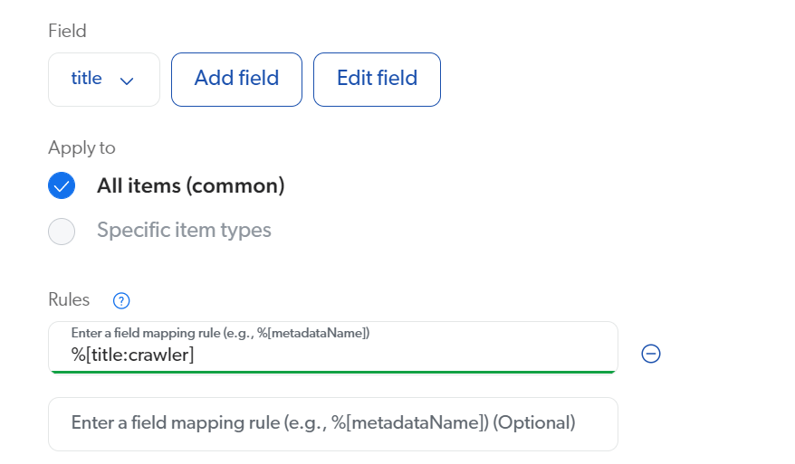 Setting the origin to crawler in the mapping rule | Coveo for Sitecore 5