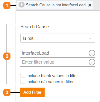 Edit filters | Coveo Usage Analytics