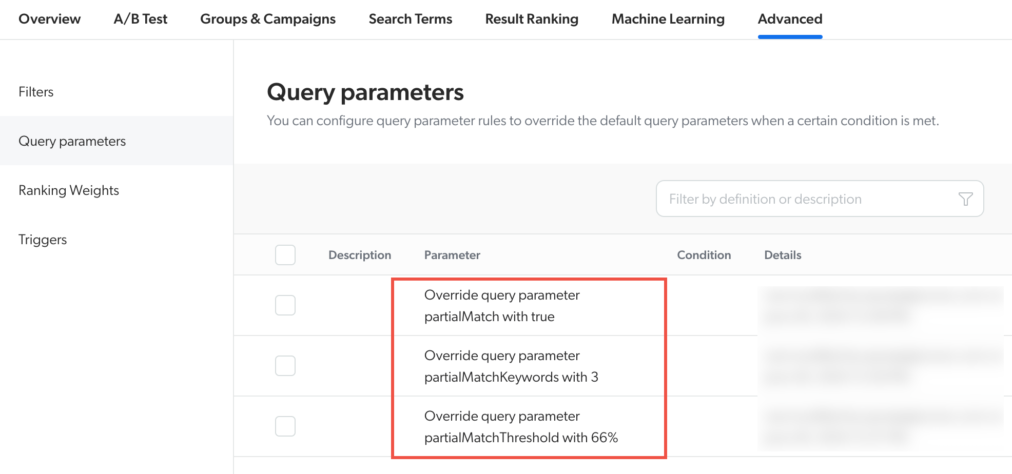 Create partial match rules | Coveo Platform