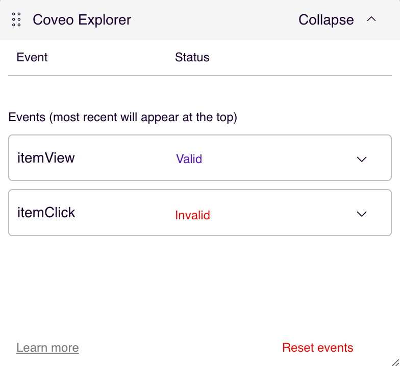 Coveo Explorer