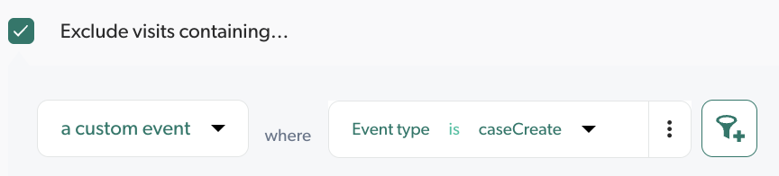Exclusion filter with checkbox selected | Coveo