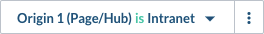 Global filter where origin 1 is intranet | Coveo
