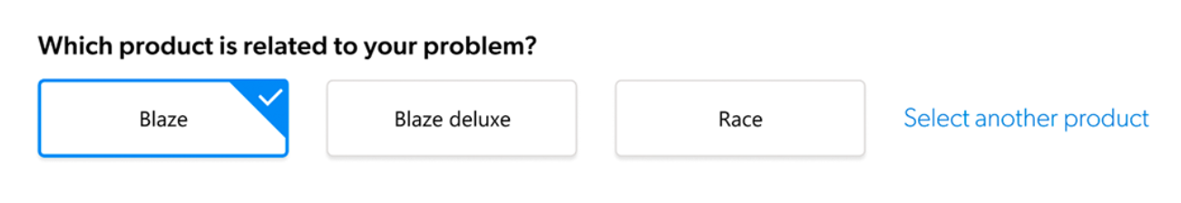 Question on a case form | Coveo Case Assist