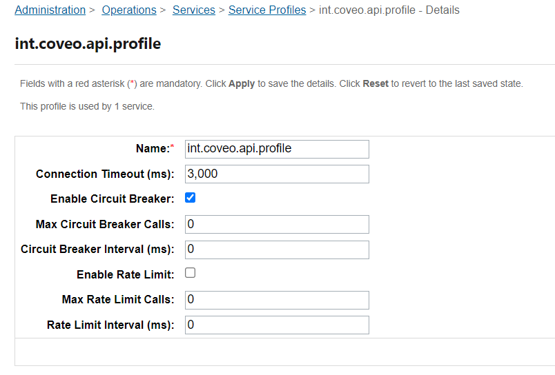 A Coveo profile added to the Salesforce sandbox