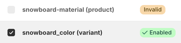 A structured metafield with an invalid name