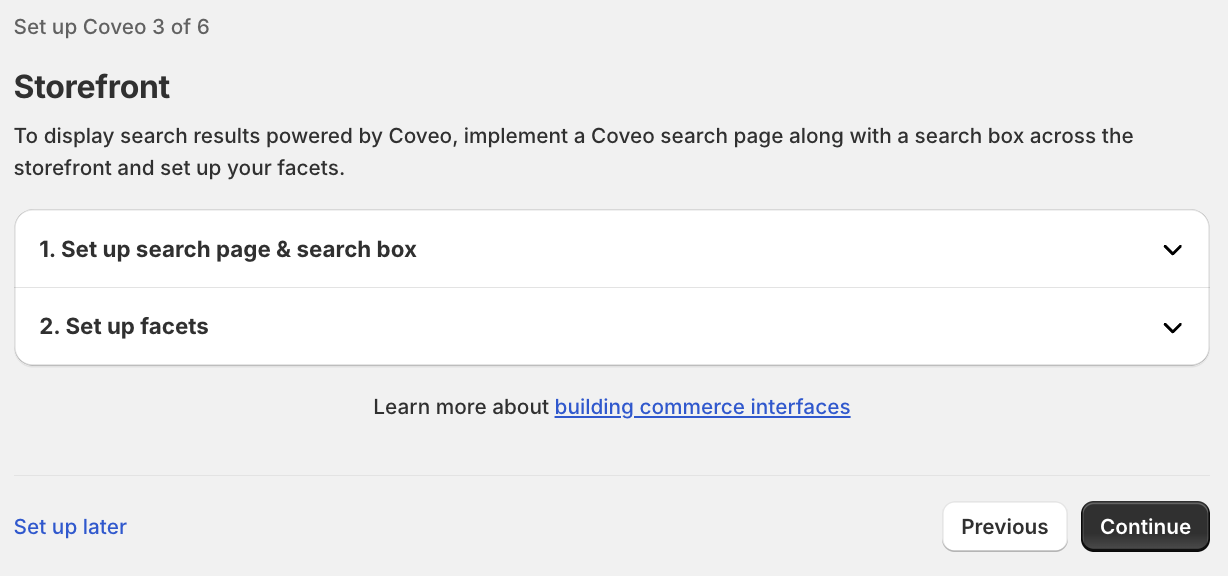 Set up your storefront | Coveo app for Shopify