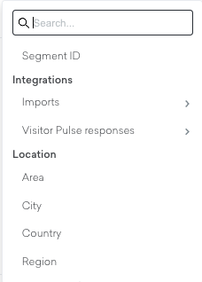 Visitor pulse - Set up in Segments