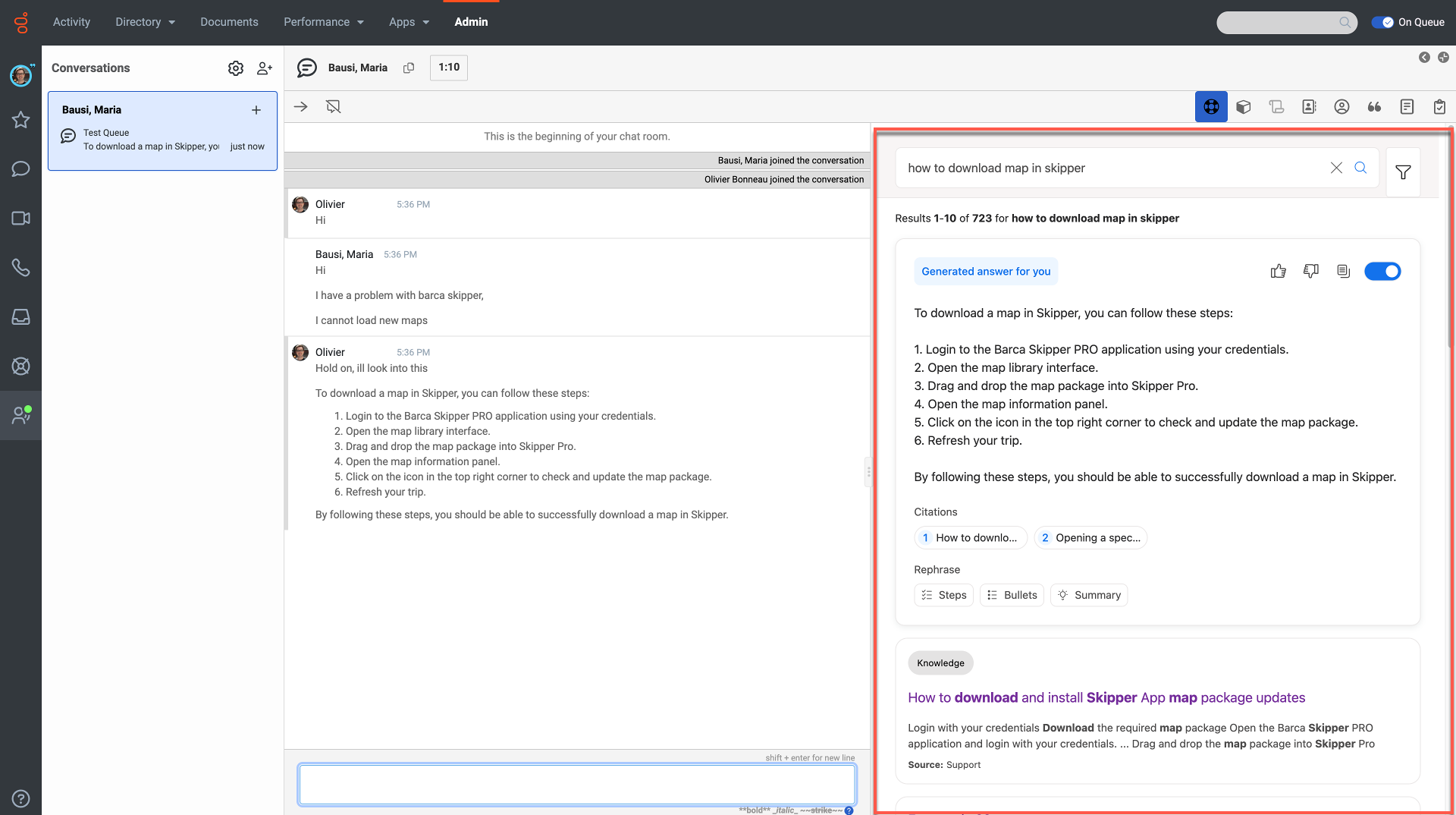 Hosted Insight Panel in Genesys Cloud Console | Coveo
