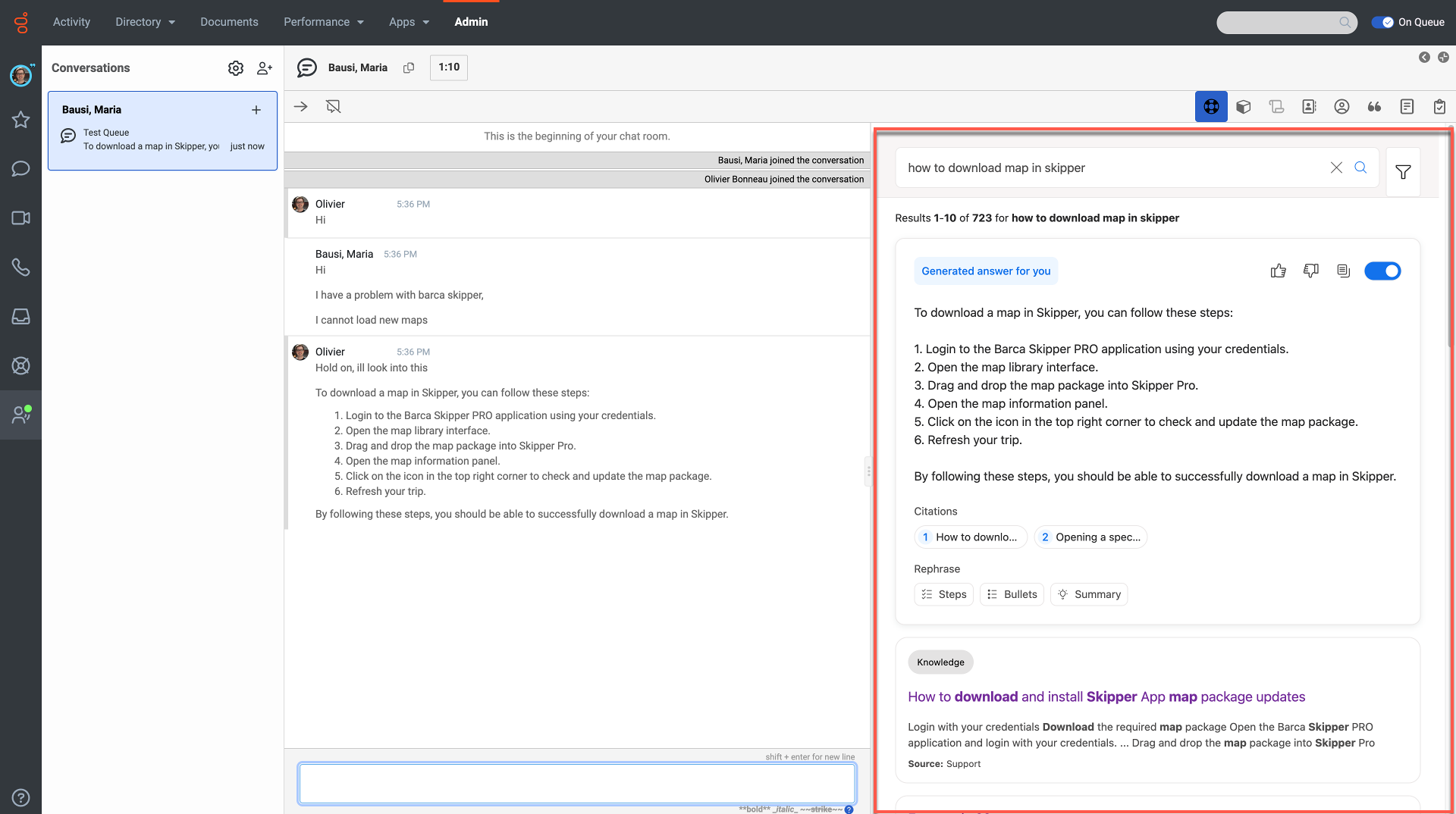 Hosted Insight Panel in Genesys Cloud Console