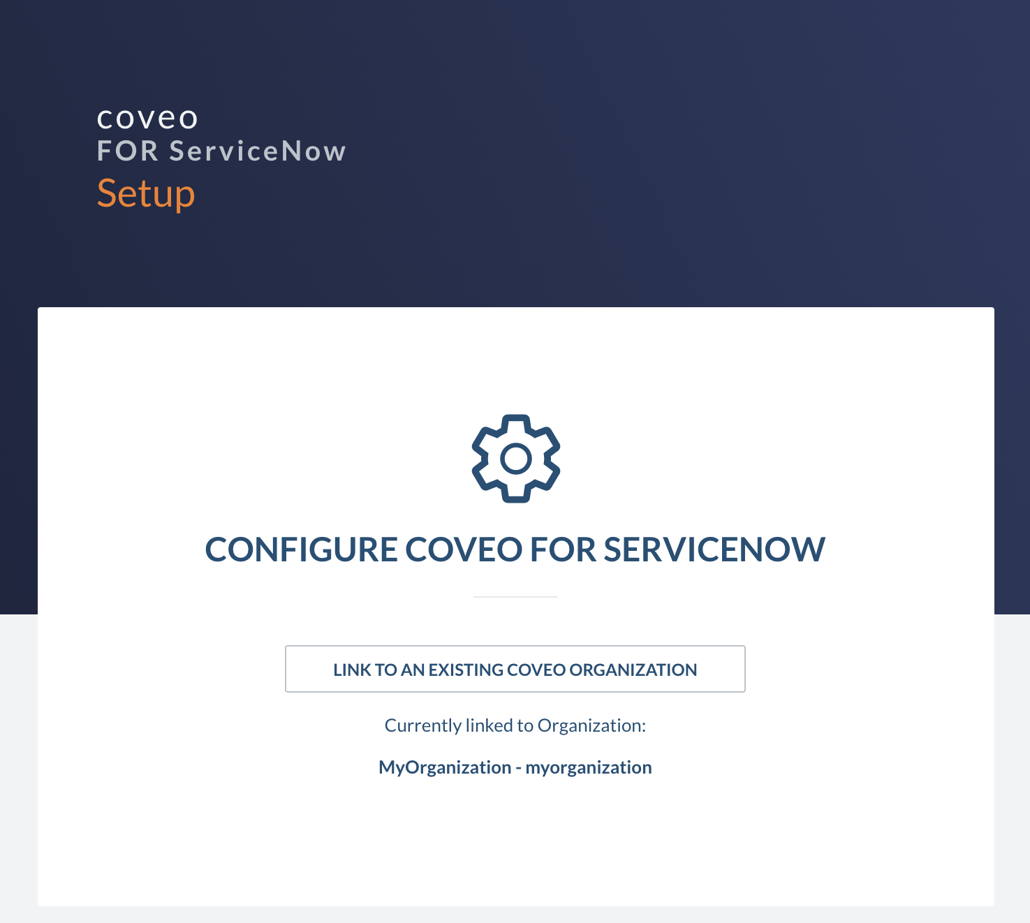 Configure Coveo for ServiceNow page