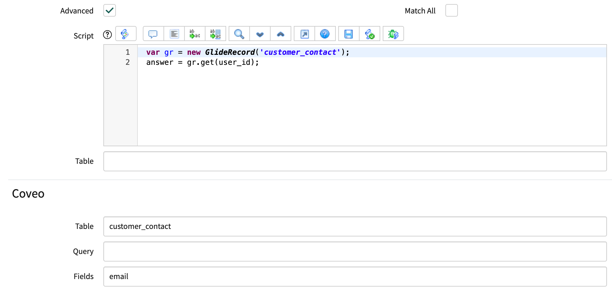 custom table field example simple