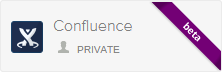 Coveo Platform Sources page displaying a Confluence connector card labeled Confluence AL private