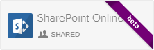 Coveo Platform tile to add a SharePoint Online source marked Shared