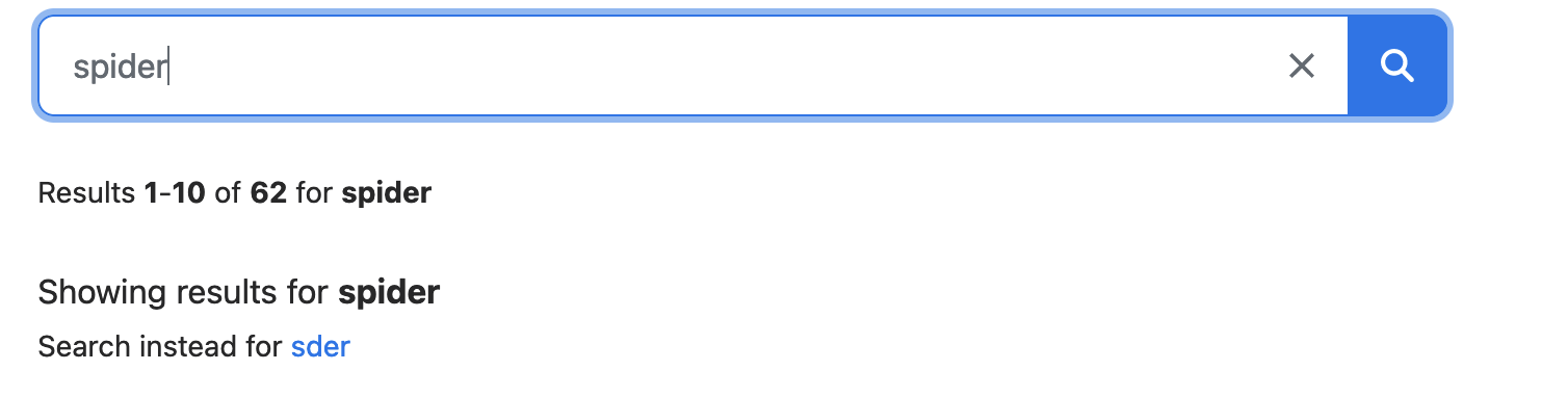 Query trigger change displayed in a search page using the atomic-did-you-mean component | Coveo