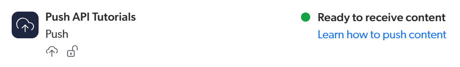Source status is Ready to receive content | Coveo Platform