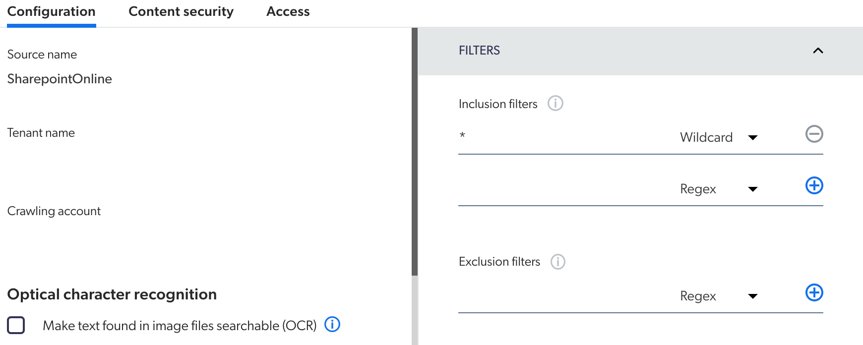 Model Advanced Configuration