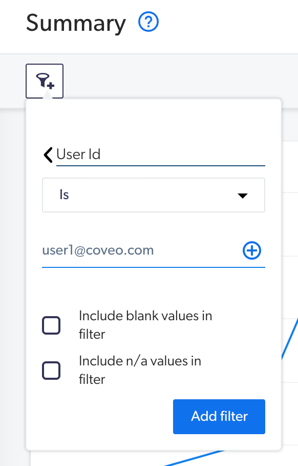 User ID filter | Coveo