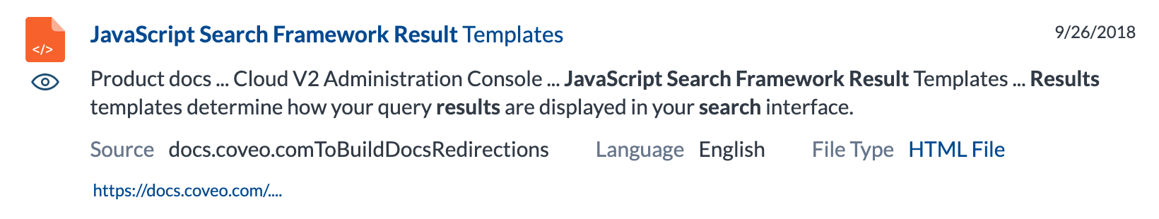 List result template example