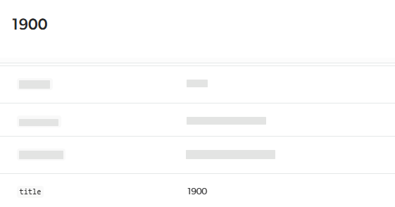 Item 1900 under the Fields tab