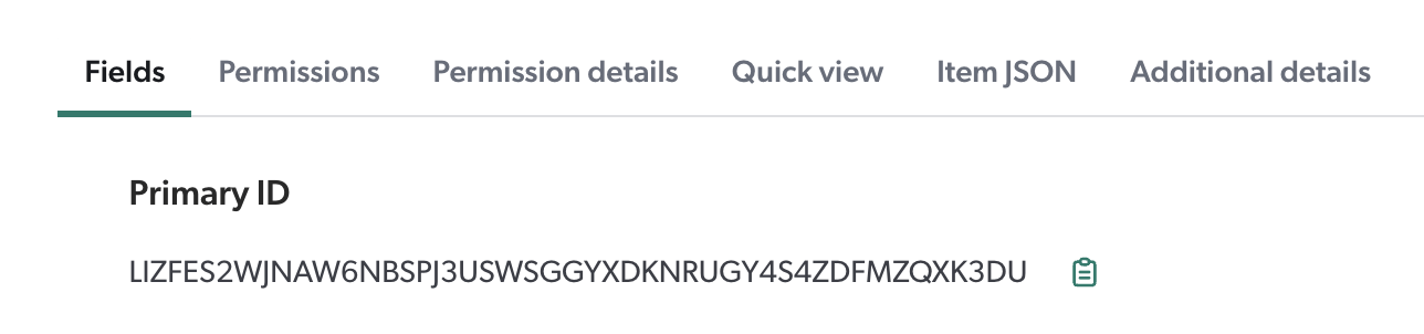 What’s new in Coveo - Copy item primary ID