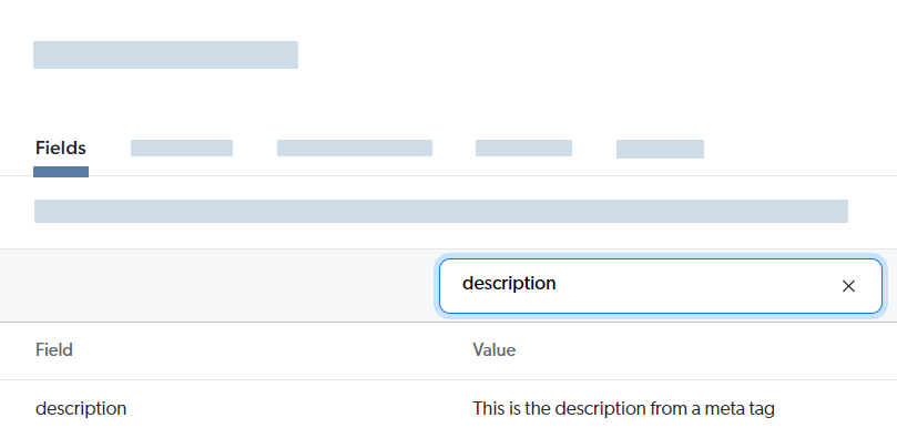 item field value