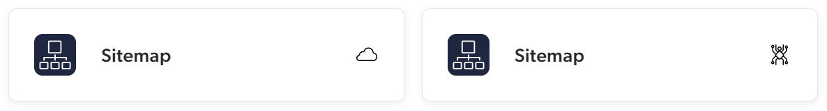 Image of Sitemap cloud and Crawling Module tiles | Coveo