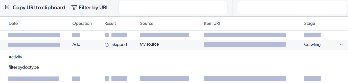 Filter by document type in the Log Browser | Coveo