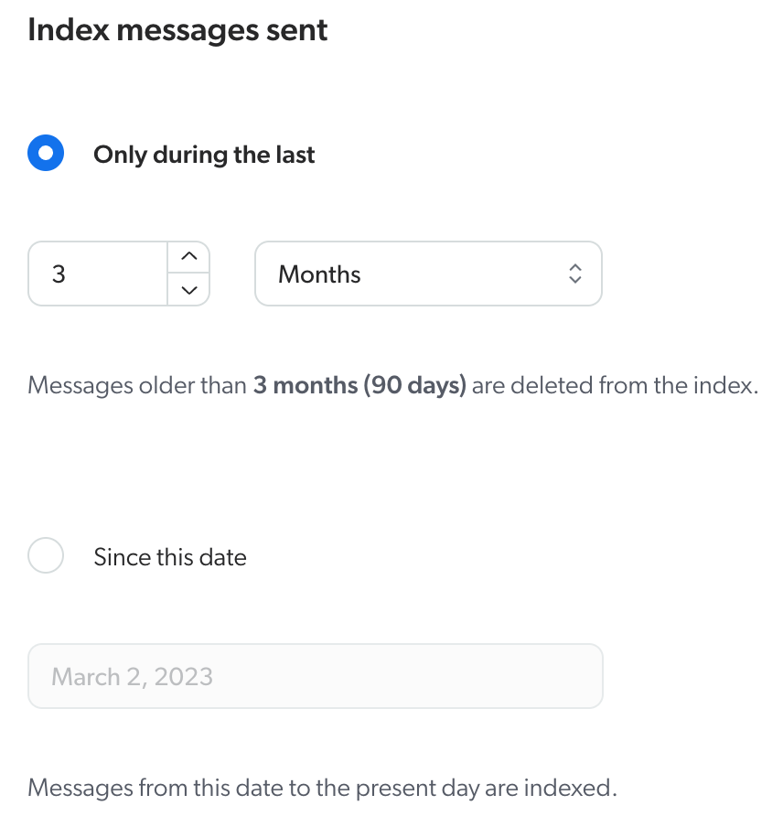 Slack source indexing date | Coveo