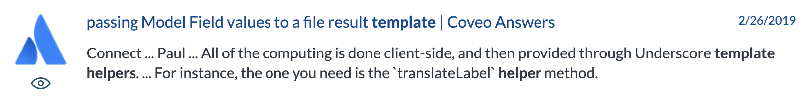 Custom icon example