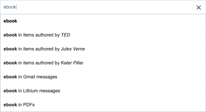 FacetValueSuggestions custom template example 2 | Coveo JavaScript Search Framework