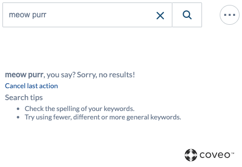 Displaying a Logo component in the query summary when there are no results
