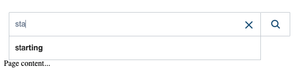 Query suggestions standalone search box