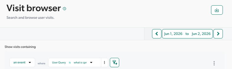 Find the conversation ID using the Visit Browser | Coveo