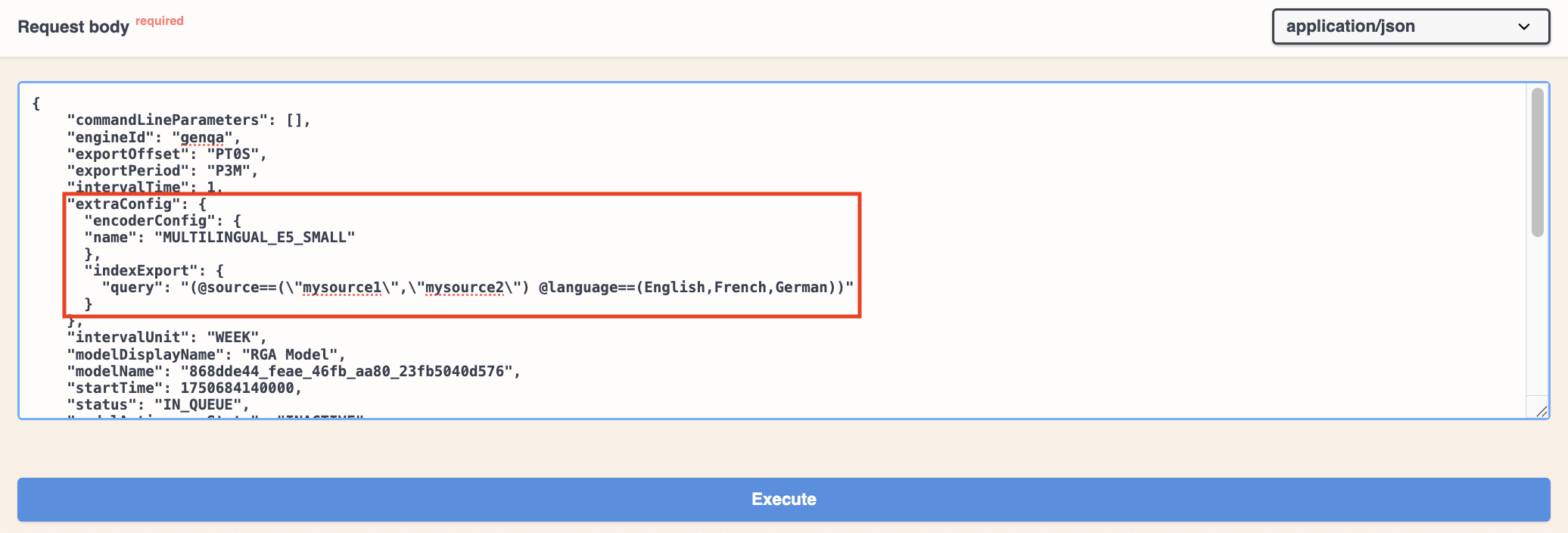 Use Swagger UI to push edits to a machine learning model | Coveo