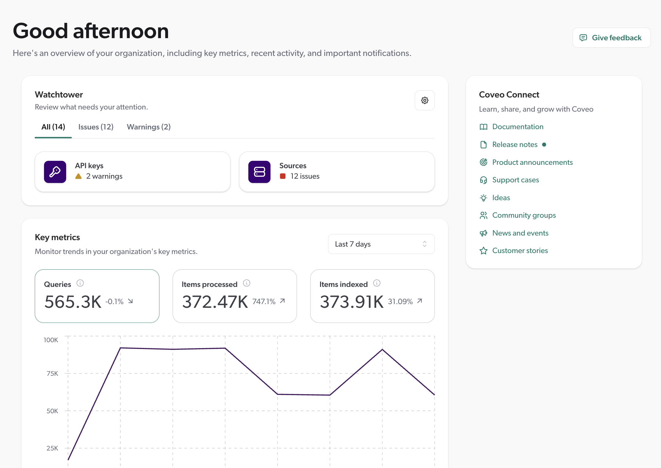 What’s new in Coveo - New home page