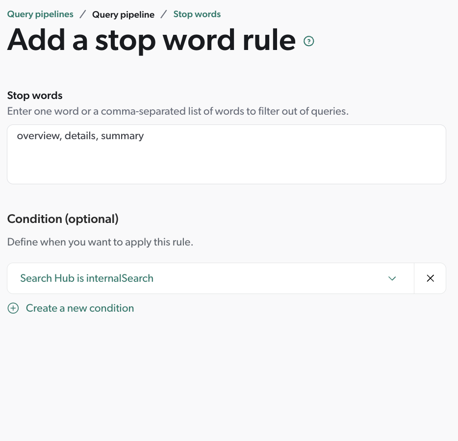 What’s new in Coveo - Enhanced stop word rules